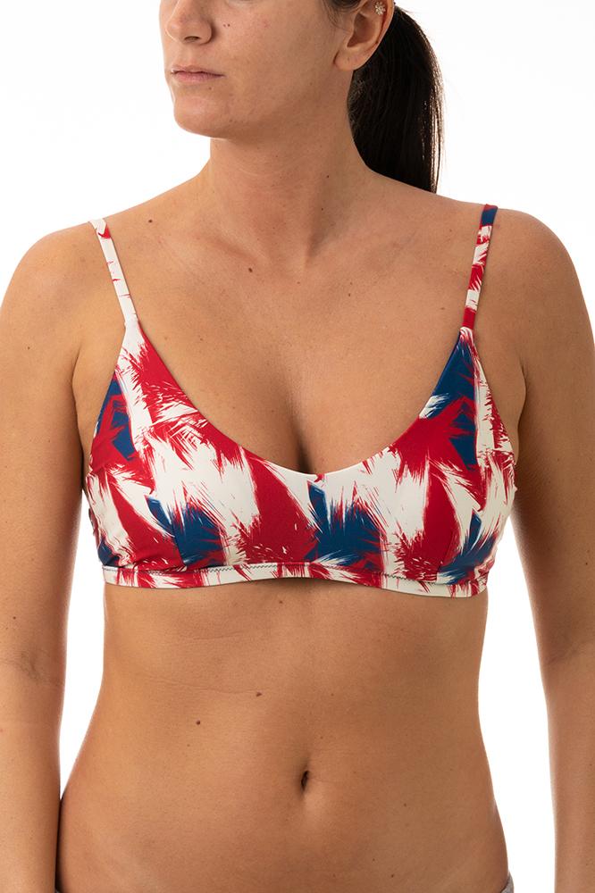 MIX REGGISENO BRASSIERE DONNA ROSSO/BLU/AVORIO BABYFAN CILE BE BEACH